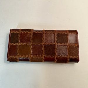 NWT Chaos Patchwork Leather Cowhide Billfold